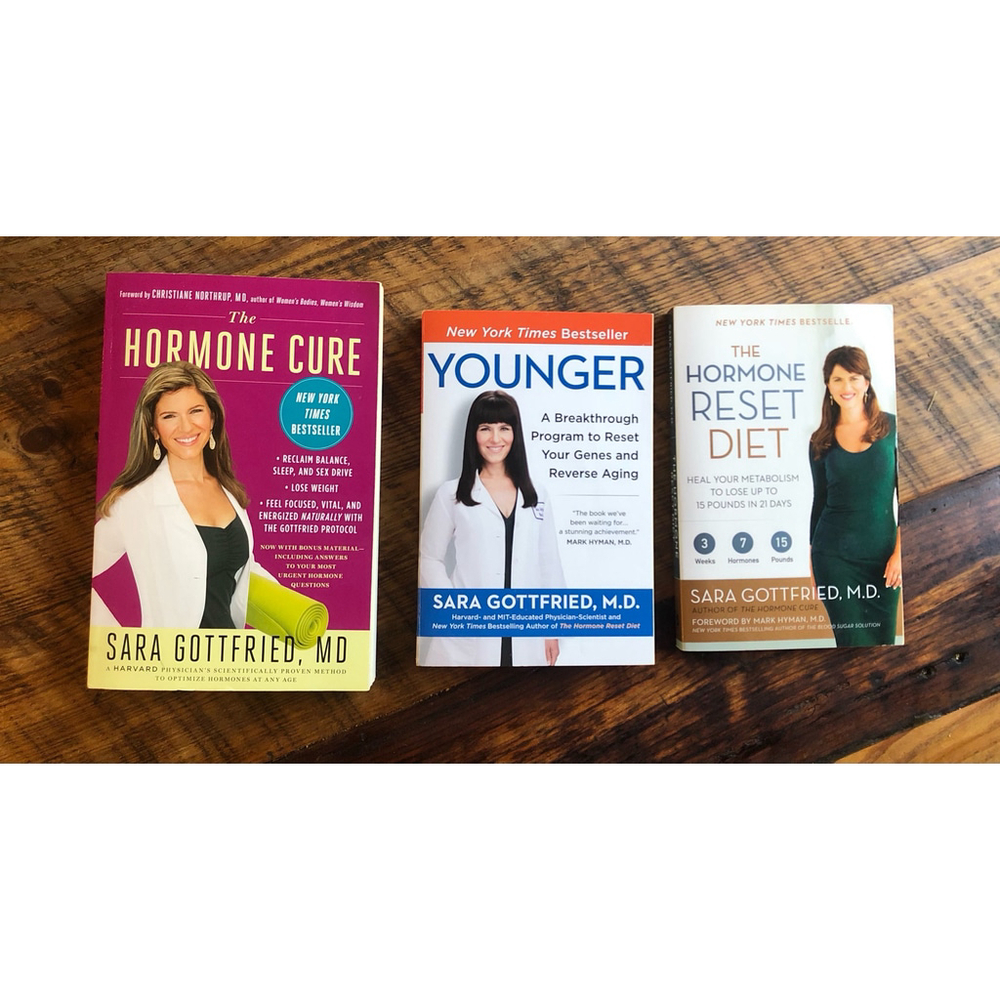 Set of 3 Sara Gottfried Hormone Cure Books and Diet